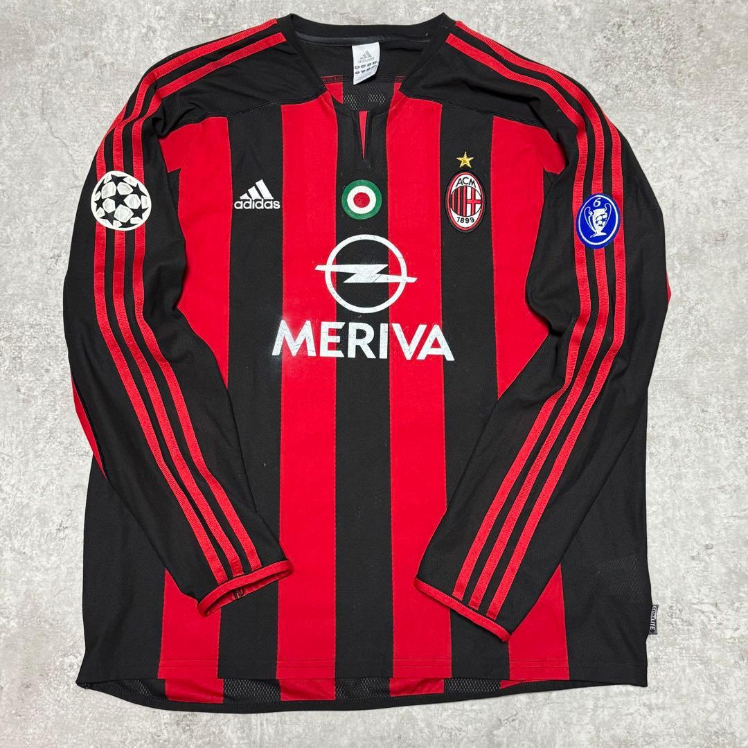 ACミラン 03/04 #10 ルイコスタ 長袖 ユニフォーム CL