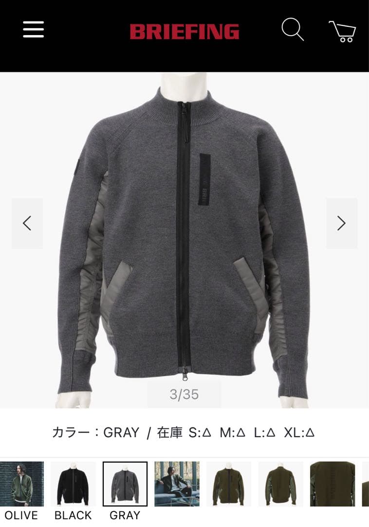 ブリーフィング ブルゾン