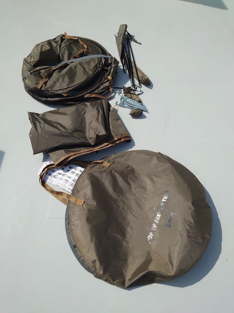 アルパインデザイン ポップアップュシェルターテント Ⅱ（２個）