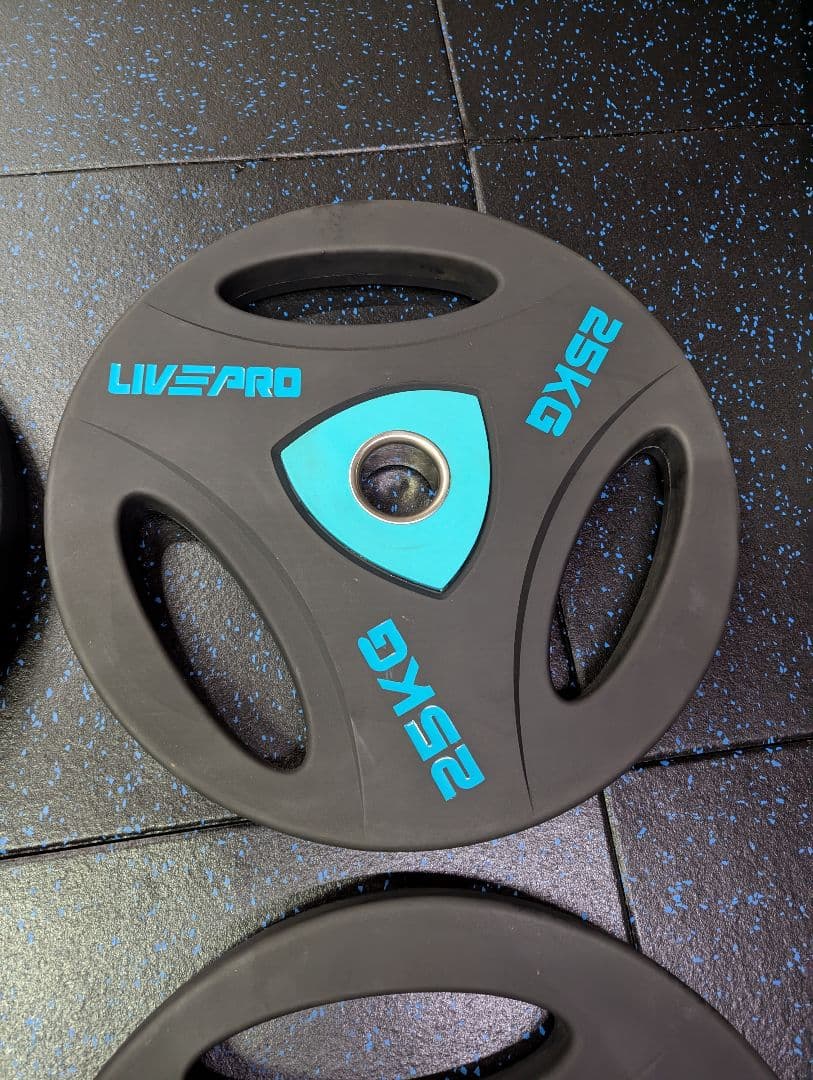 LIVE PRO　ウレタンオリンピックプレート　50mm　25kg　1枚　②