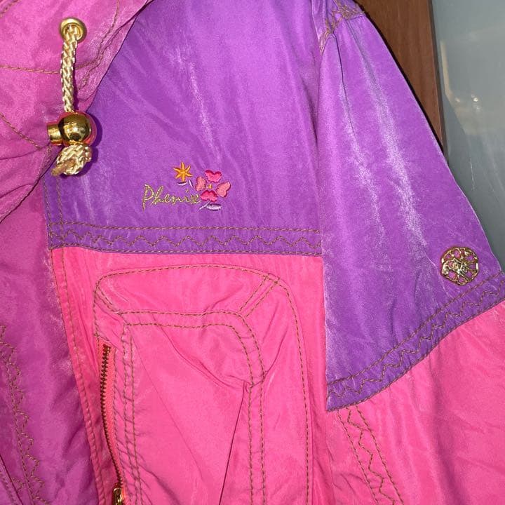 激レア♡phenix スキーダウンジャケット パープル ピンク ハート レトロ