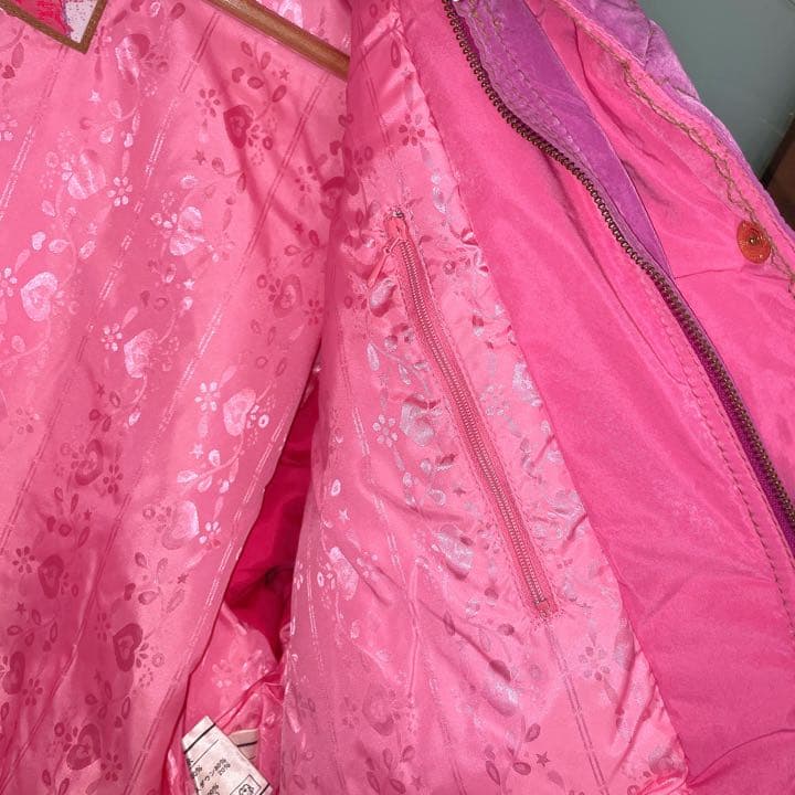 激レア♡phenix スキーダウンジャケット パープル ピンク ハート レトロ
