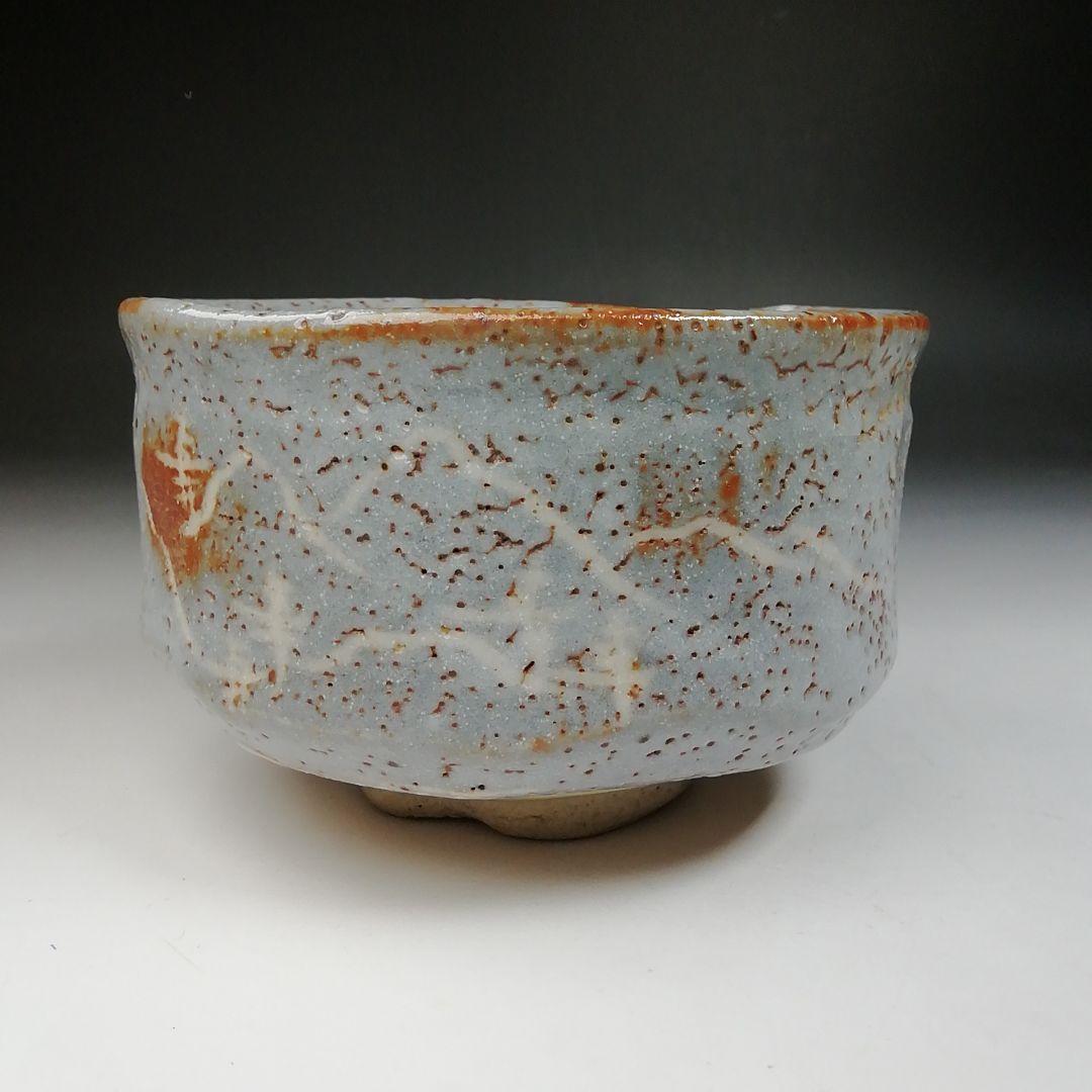 Ｔ６９４　茶碗　『鼡志野』『桃山窯　林英二 造』　共箱　抹茶碗　茶道具
