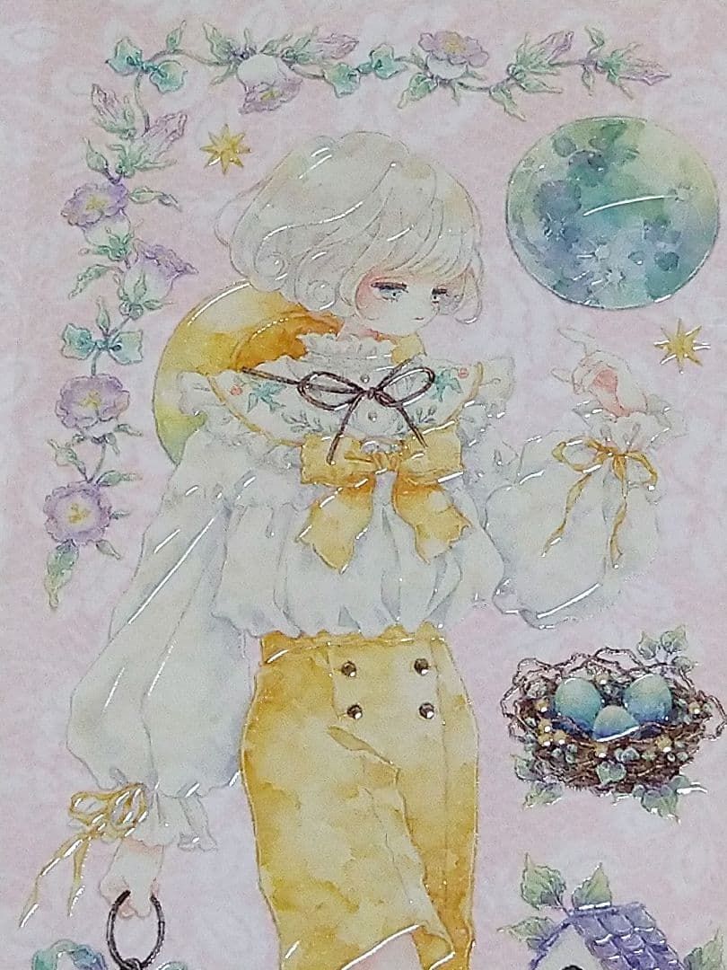 J1095＃枕边语(水晶)shine切り売り海外人物マステ