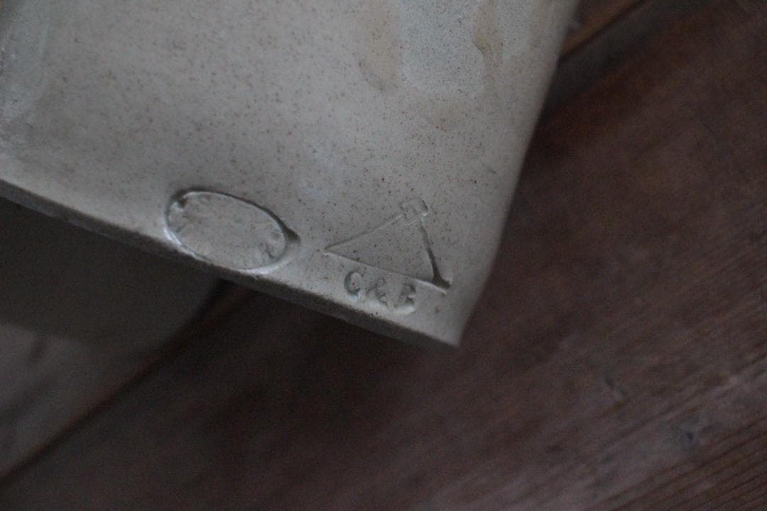 Lサイズ/イギリス陶器ストーンウェアボトル/アンティーク・ヴィンテージ