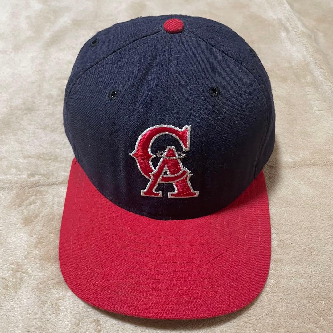 ②80s USA製 new era MLB カリフォルニアエンジェルス キャップ
