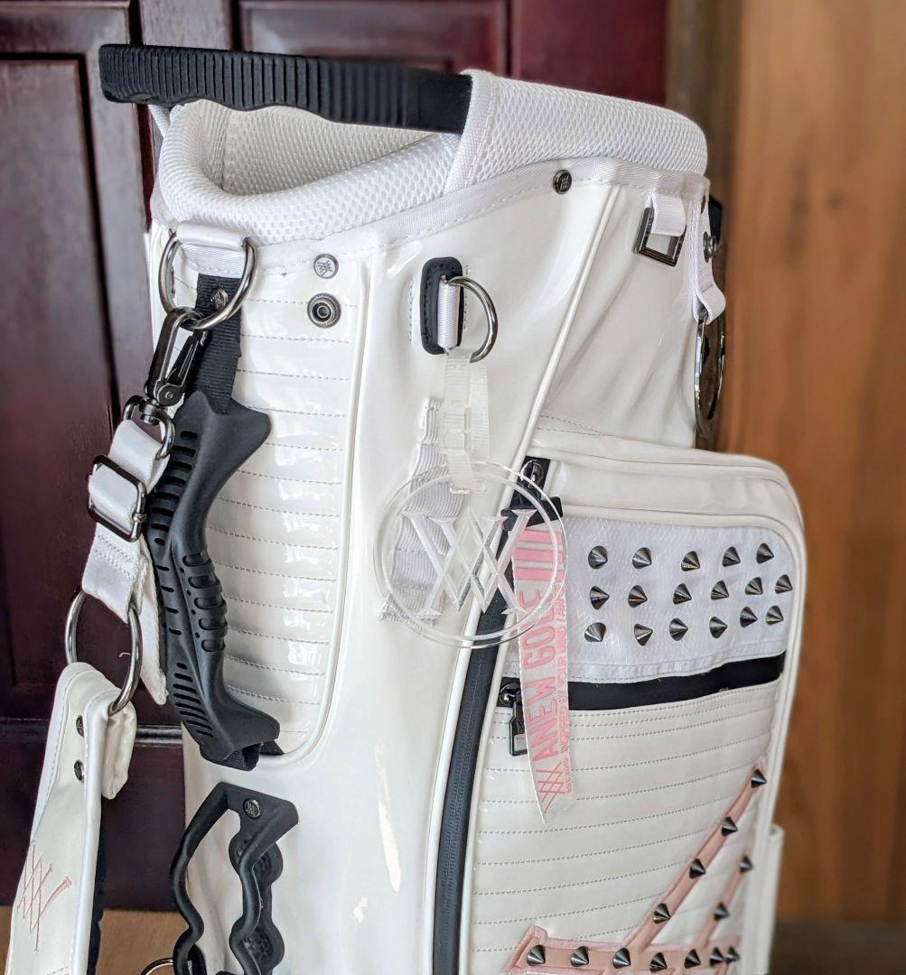 ANEW （美品）⭐️ スタンドキャディバッグ　透明カバー、ベルト未使用