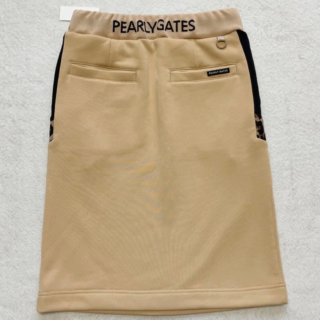 近年　パーリーゲイツ 　セットアップ　スカート　アニマル　ひょう　レオパード