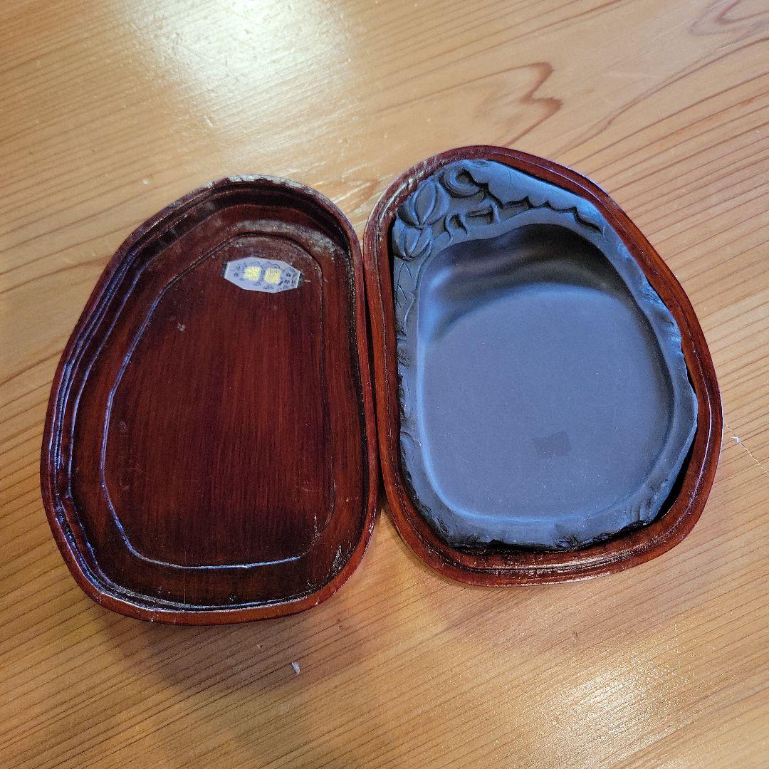 未使用 中国 硯 書道具 美術 骨董品 彫刻