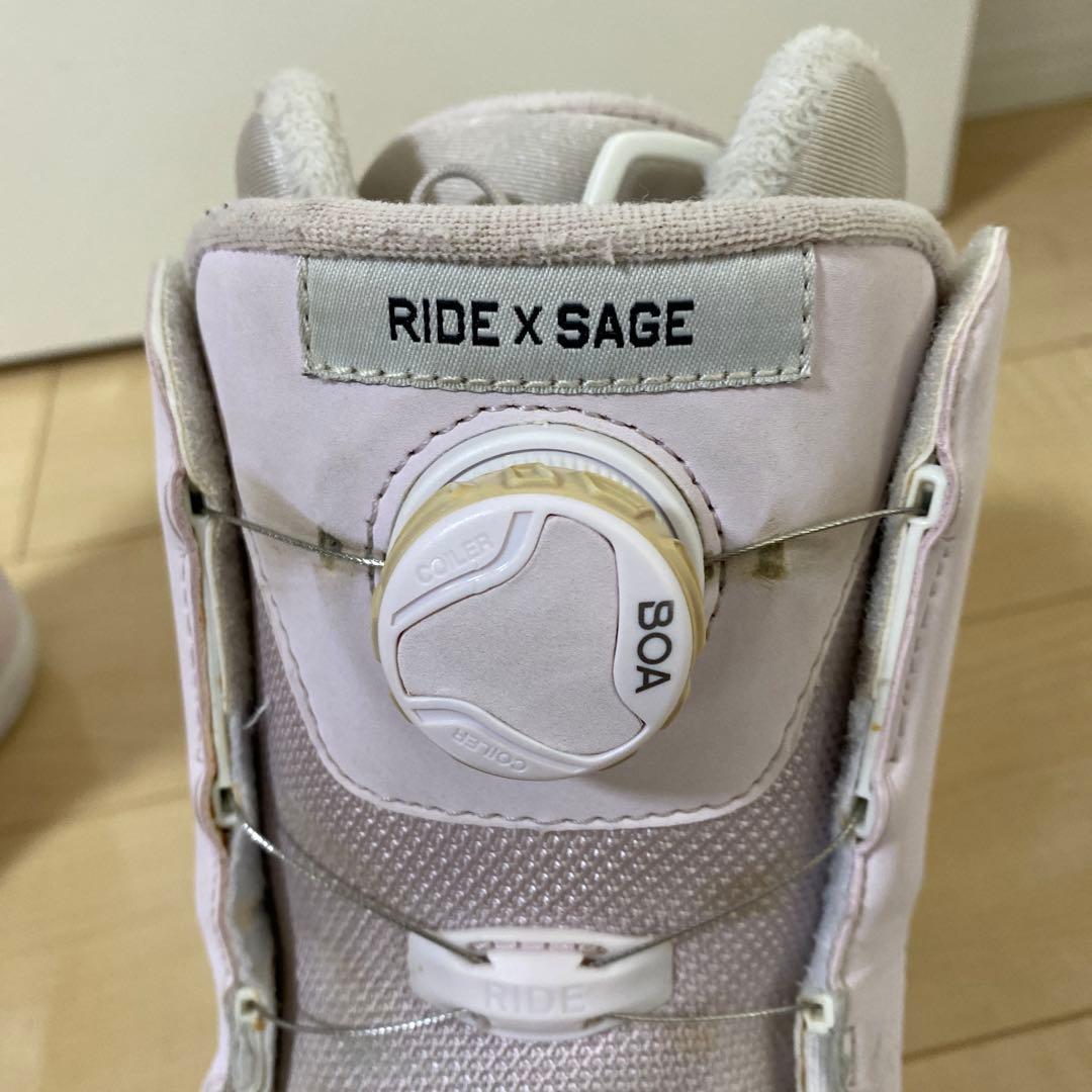 【即日発送】RIDE ライド ピンクスノボブーツ　SAGE サージ24.5cm