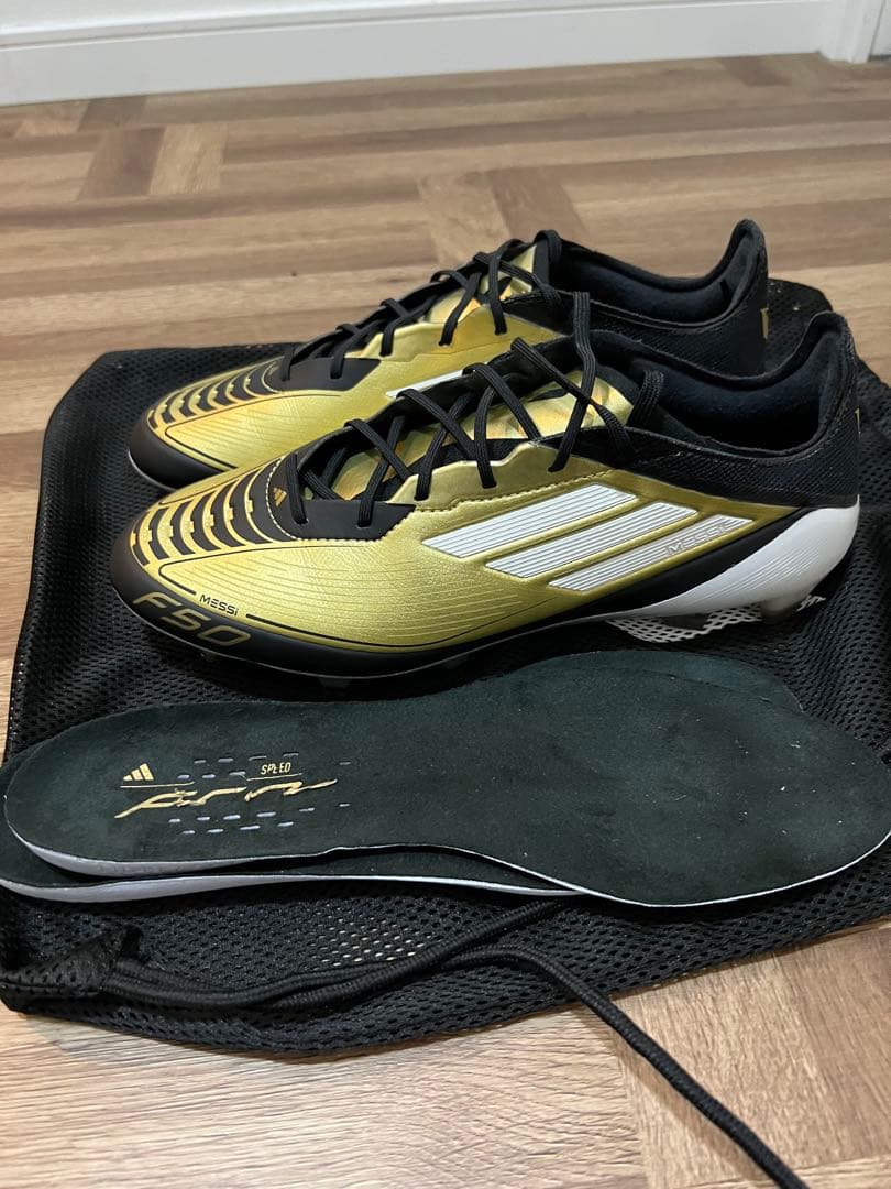 adidas F50 メッシモデル ゴールド/ブラック
