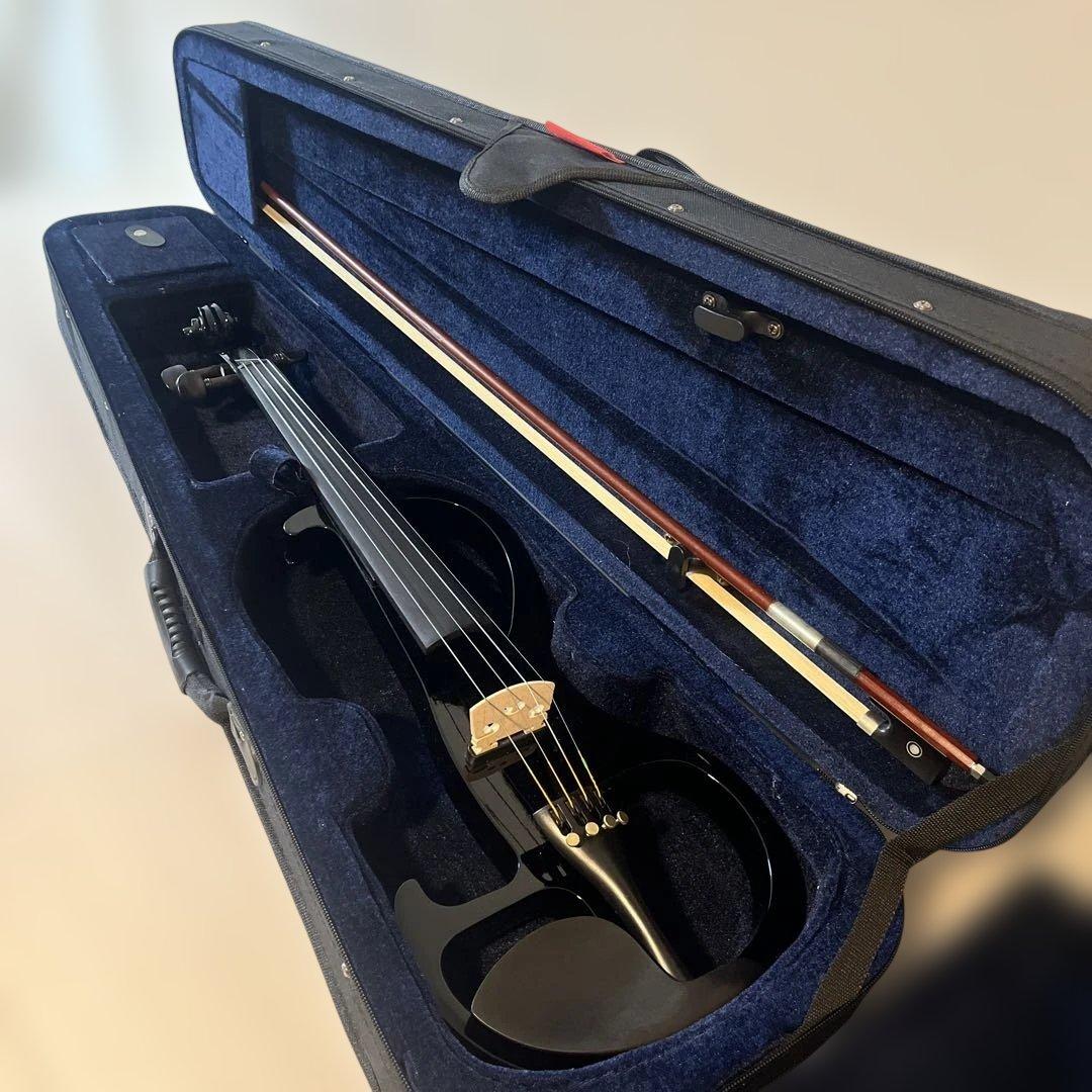 PLAYTECH PSV100BK エレクトリックバイオリン 4/4 ブラック