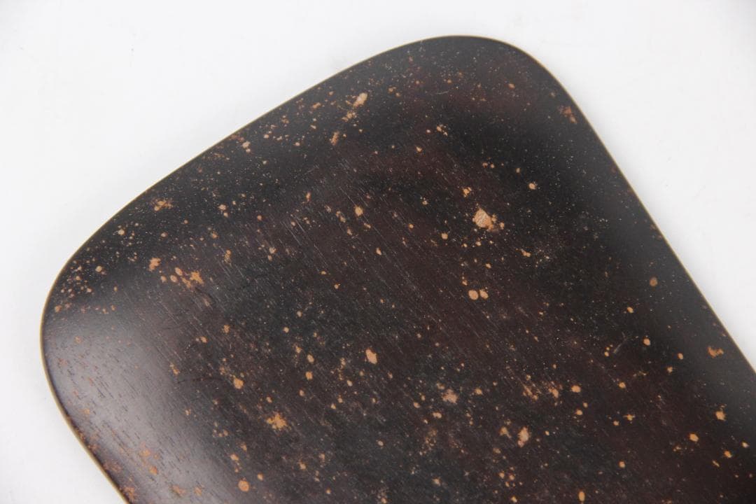 書道具 甲斐雨端硯 十一代 雨宮静軒作 石硯 共箱 FJ21-10