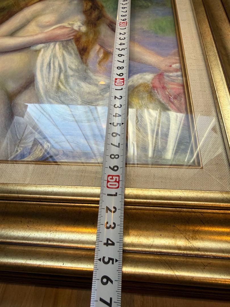 長い髪の浴女 水浴する長い髪の女性 複製画 ルノワール 絵画 複製画