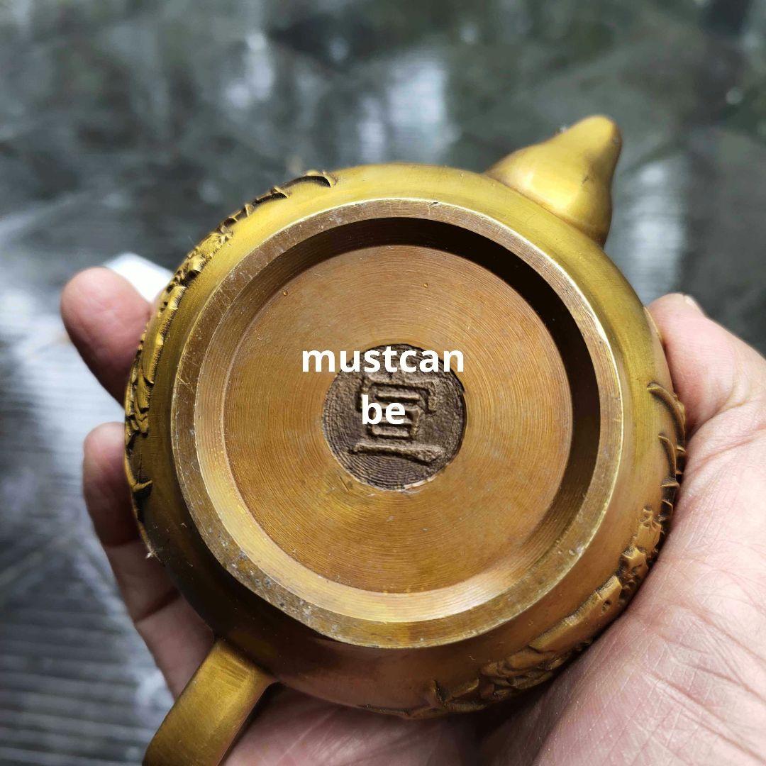 銅器 花鳥茶壺 酒壺 茶道具 煎茶器 工芸品 置物