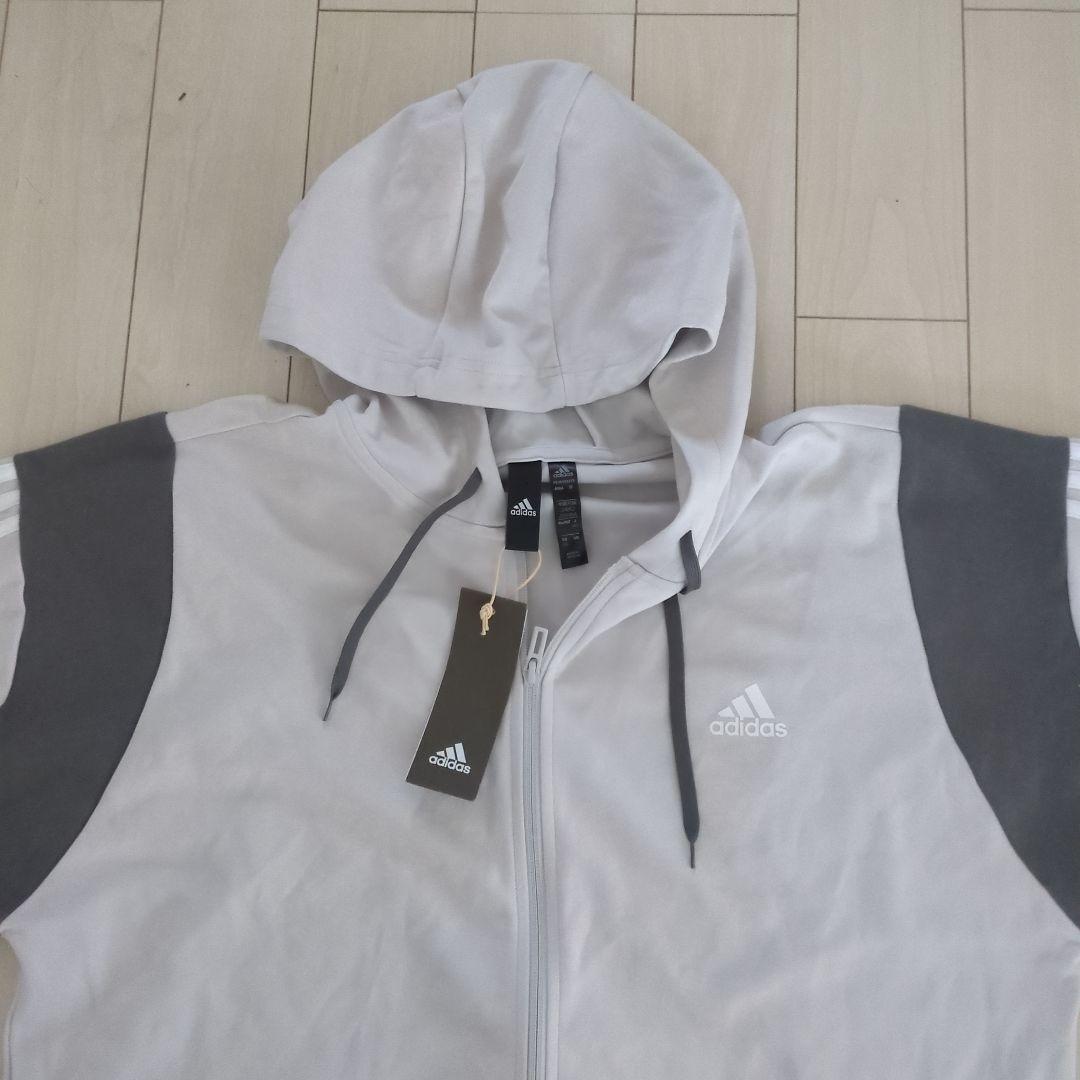 【新品・稀少サイズ4XO】アディダススポーツウェアリブインサートトラックスーツ