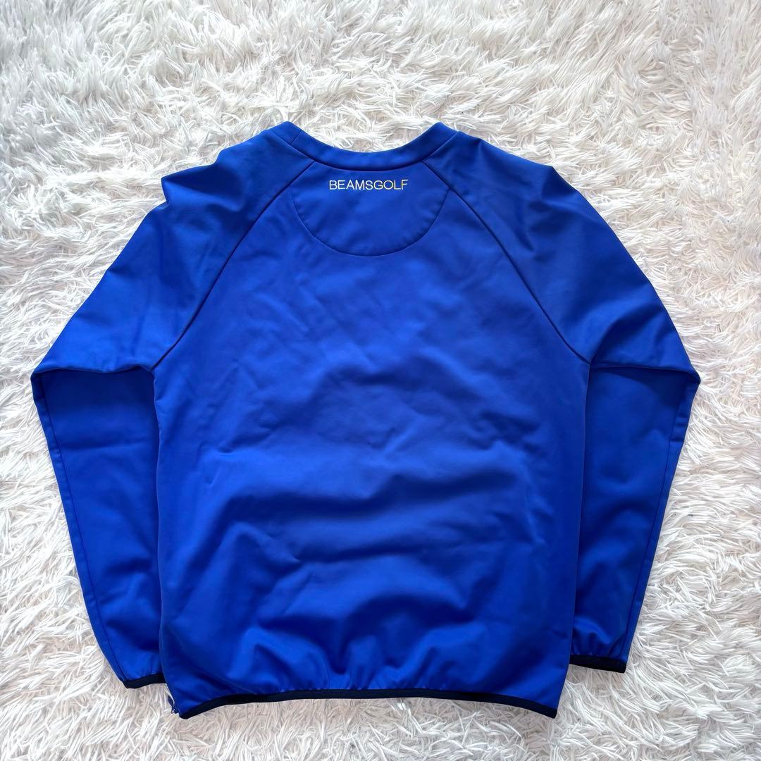 ビームスゴルフ スニード ブルゾン ブルー ゴルフウェア ワンポイント