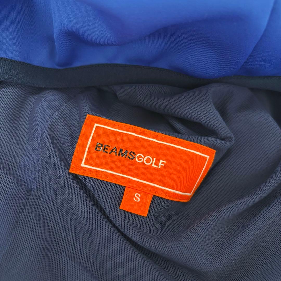 ビームスゴルフ スニード ブルゾン ブルー ゴルフウェア ワンポイント