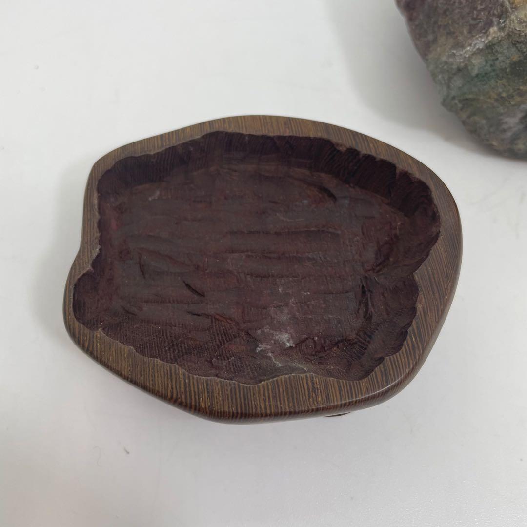 菊花石 置物 専用台付き 1,120ℊ