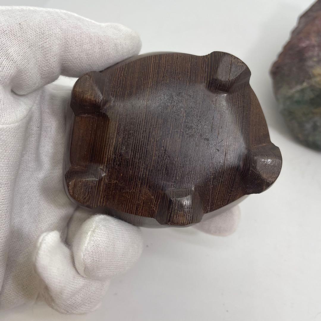 菊花石 置物 専用台付き 1,120ℊ