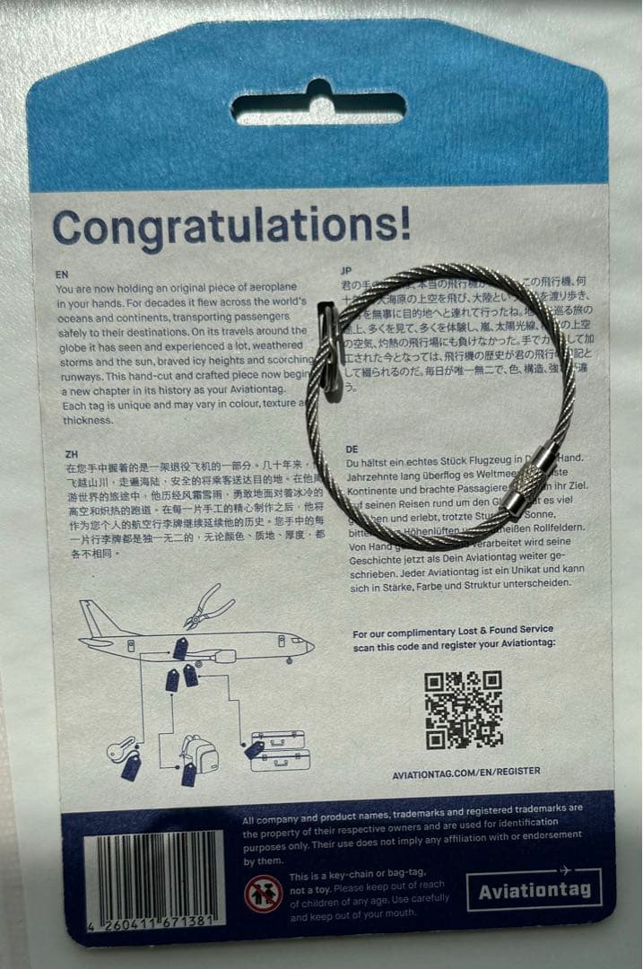 ANA Aviationtag B767 事故経験機