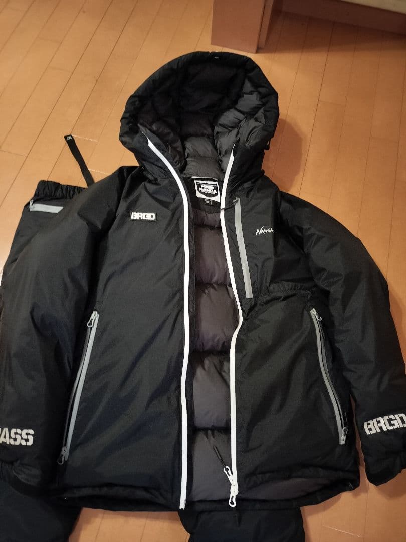 ナンガ×バスブリゲード オーロラダウン　パンツ　セット　Mサイズ