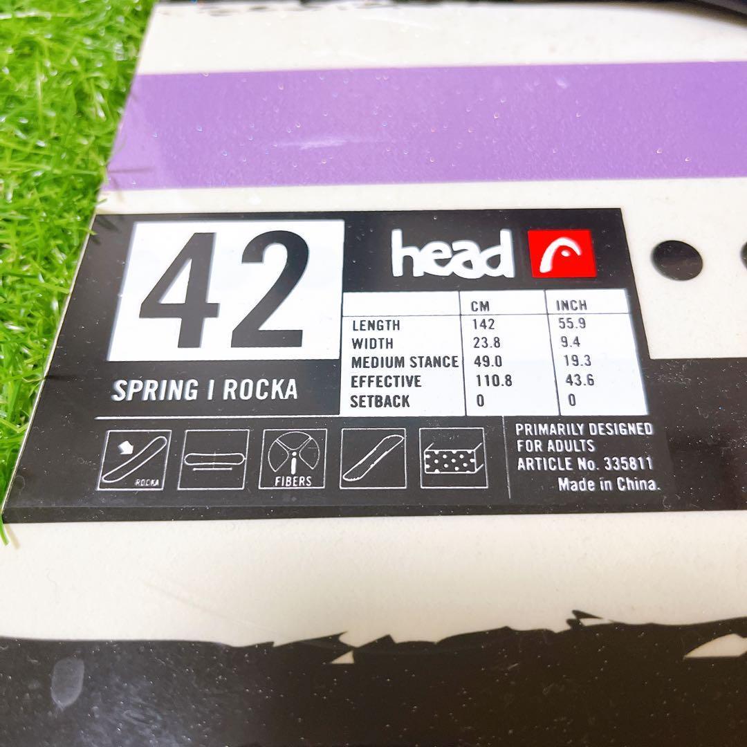 40【レディース3点・ブーツ未使用】HEAD 142cm ロッカー　FLUX M