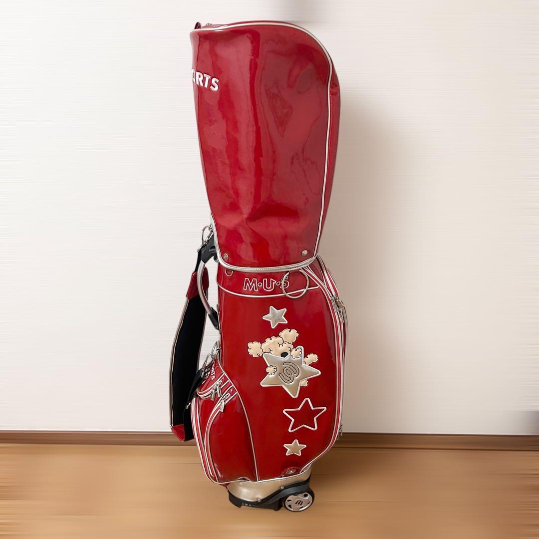 キャスター付き　希少　MU SPORTS　MU スポーツ キャディバッグ