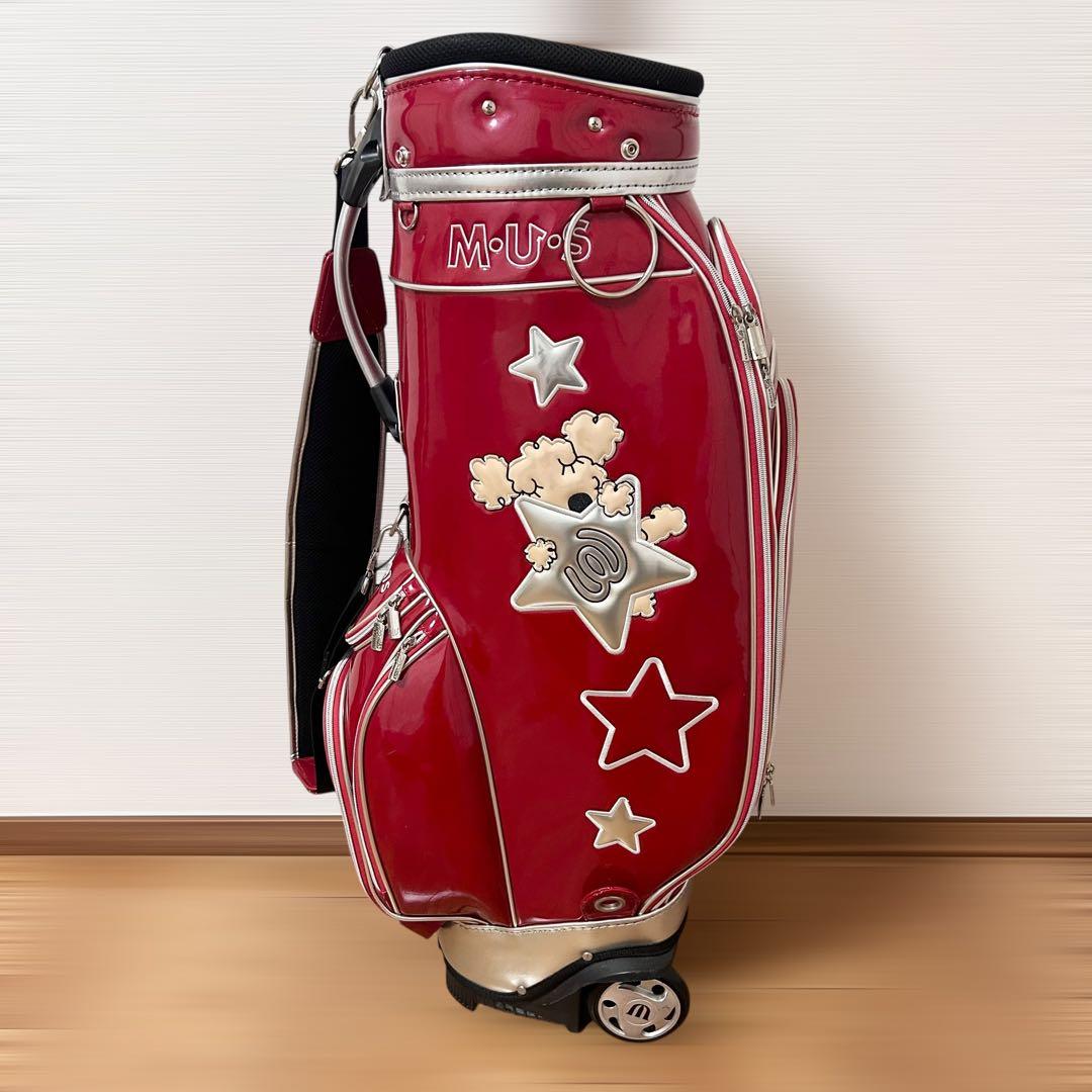 キャスター付き　希少　MU SPORTS　MU スポーツ キャディバッグ