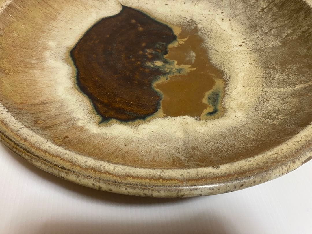 小岱焼 小代焼 岱平 大皿 皿陶芸 美術 約44cm