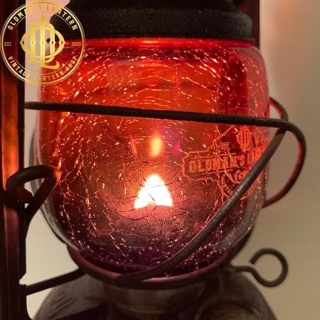 【限定】クラックグラス アンバー/グレー Feuerhand ホヤ