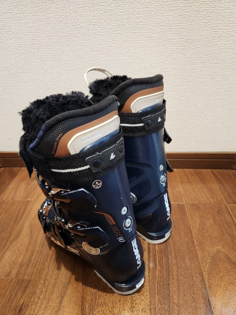 LANGE ネイビースキーブーツ24-24.5 ケース付き