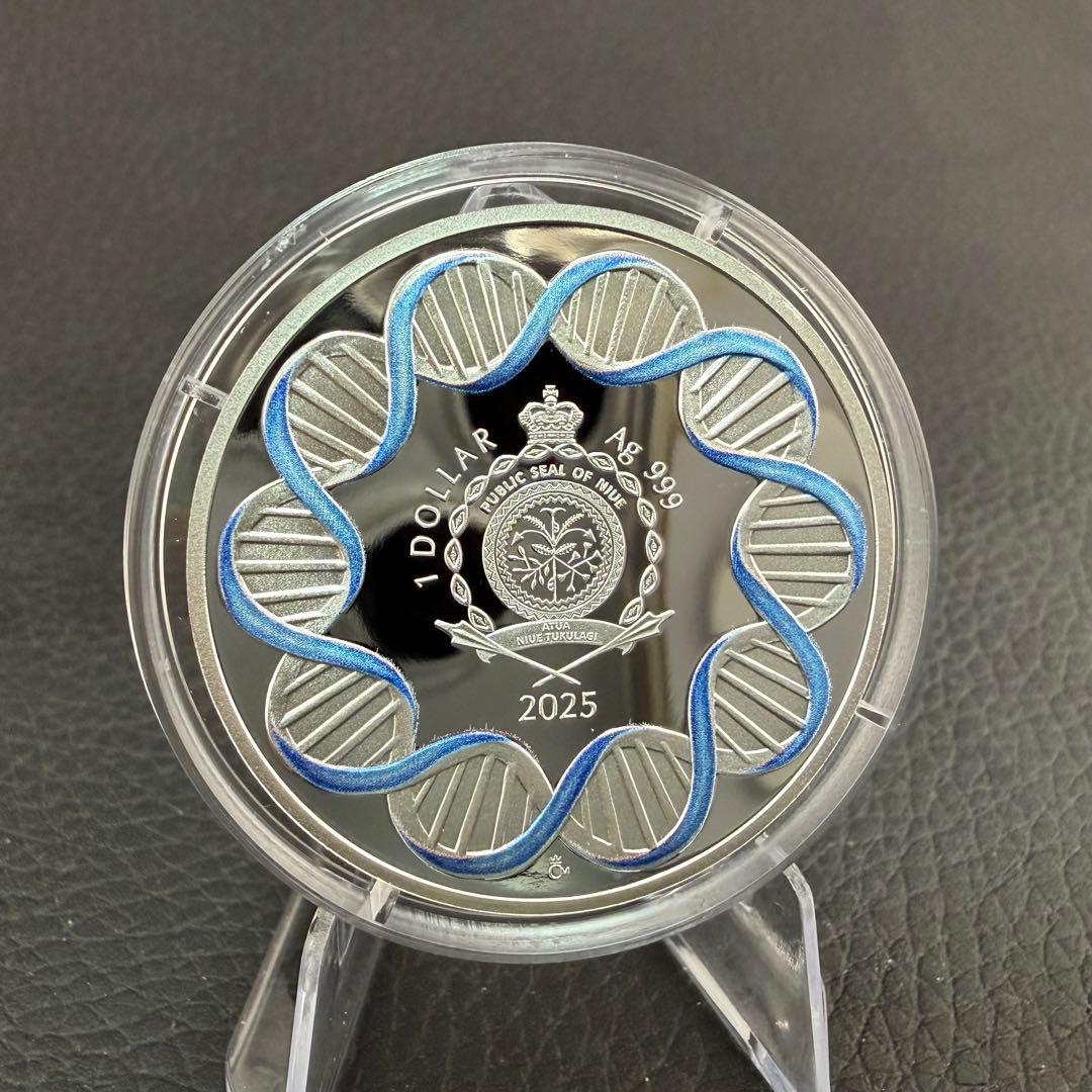 銀貨 プルーフ カラー 純銀 人体の仕組み 腎臓 1オンス 1oz COA