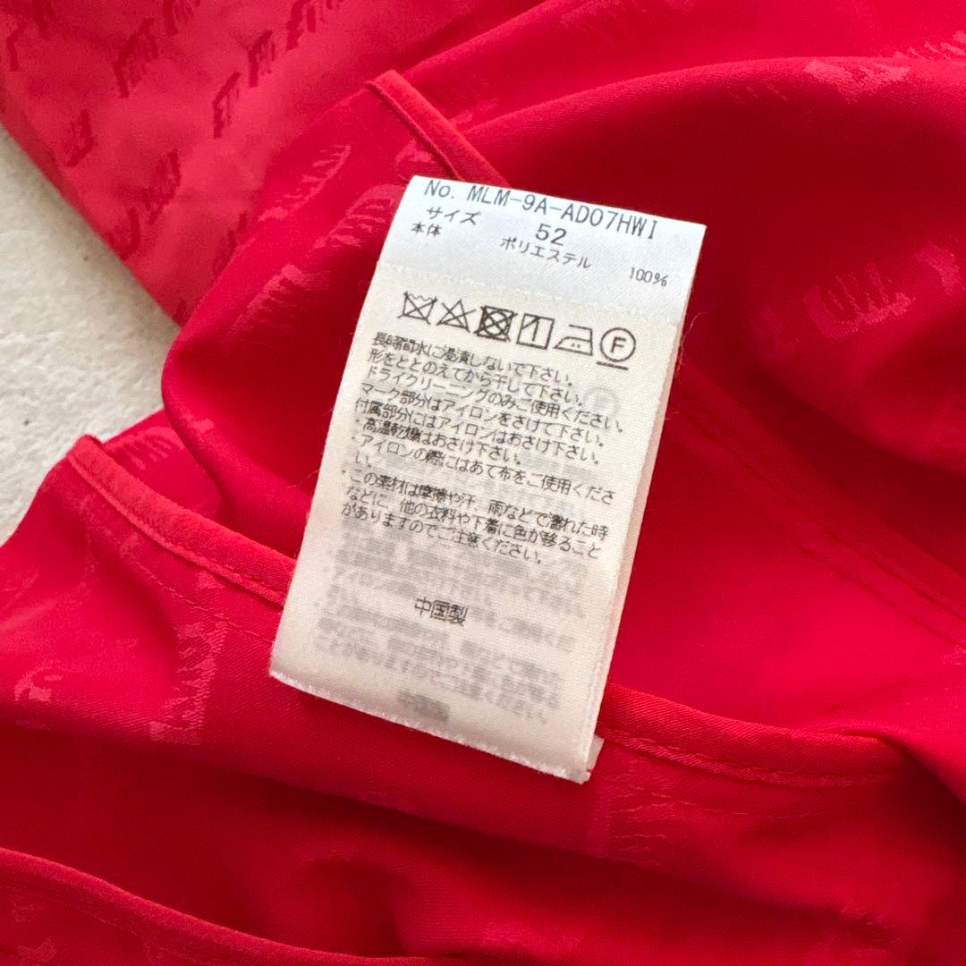 タグ付✨マークアンドロナ ジャケット 赤　総柄 ジップパーカー 52 XL