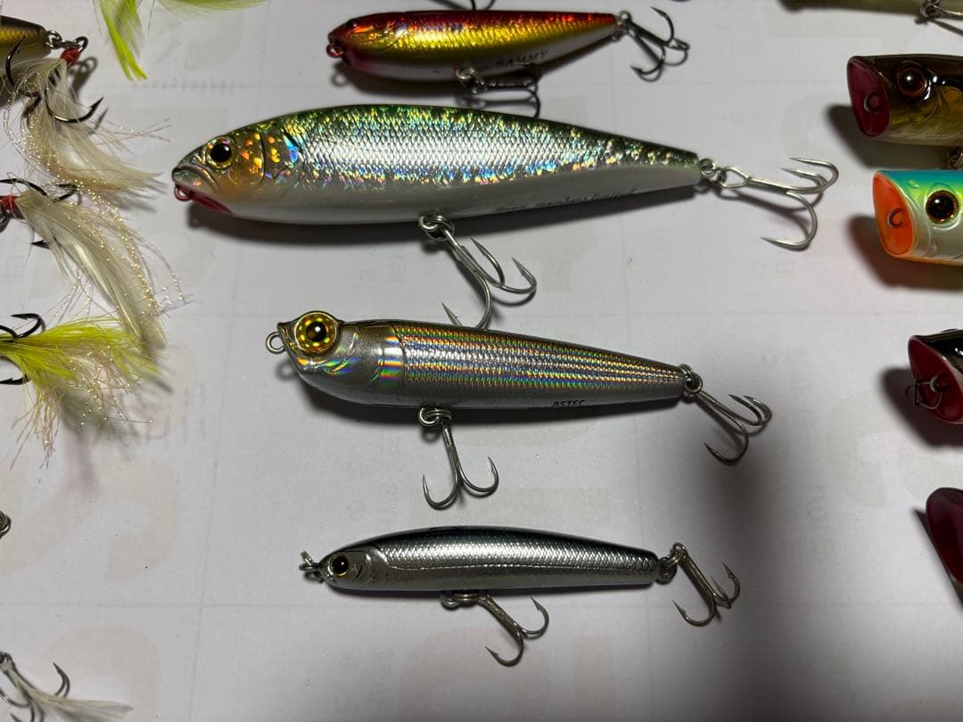 トップウォータープラグ纏め売り エバーグリーン メガバスetc