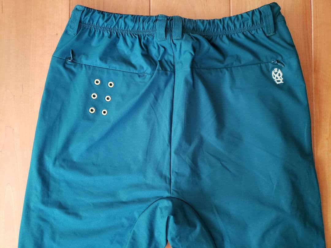 Russeluno ダークグリーン ストライプパンツ