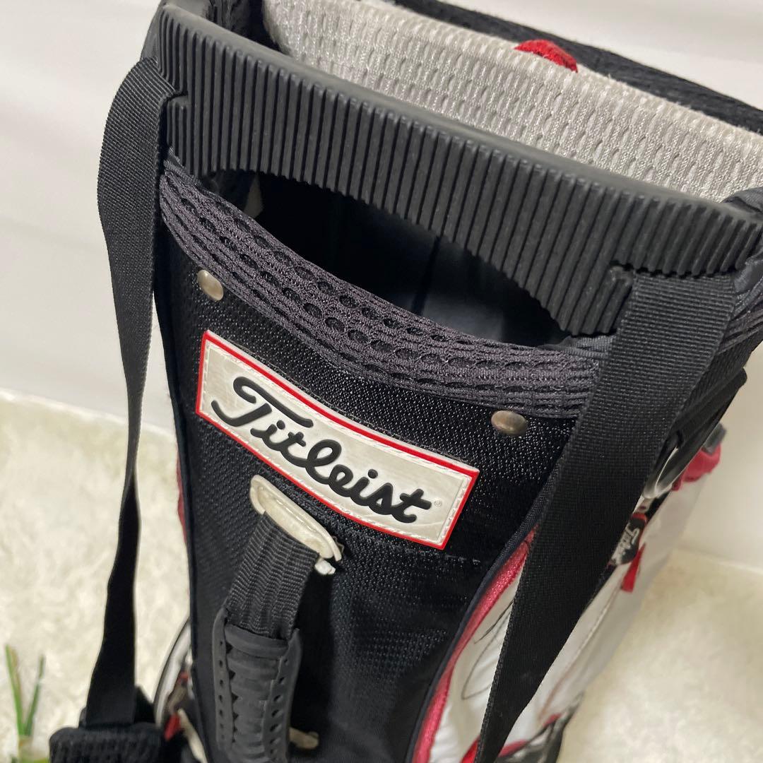 人気✨タイトリスト スタンド式キャディバッグ リュック フード付 軽量 機能性◯