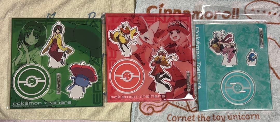ポケモンセンター トレーナーズ アクリルスタンド 3個セット
