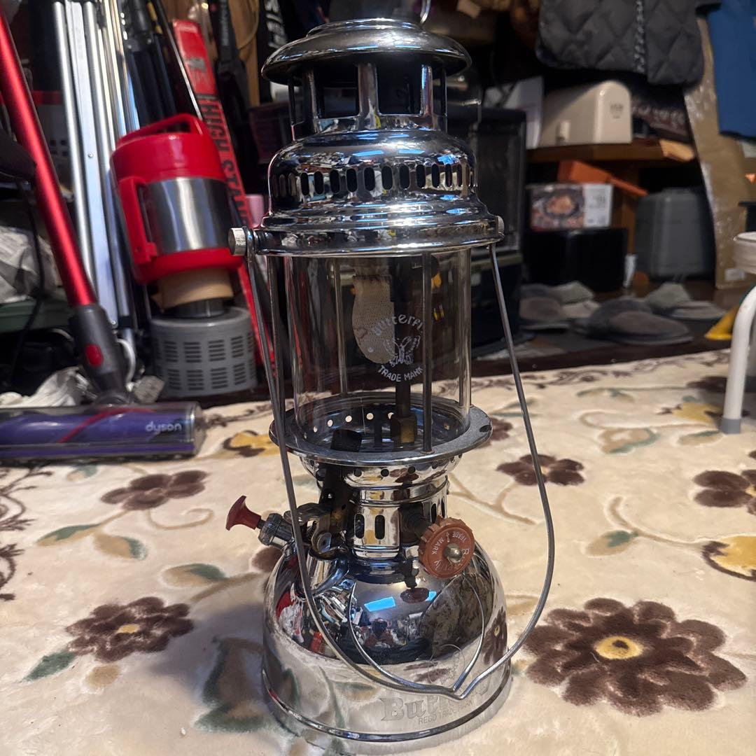 ペトロマックス似　真鍮製バタフライランタン　動作未確認