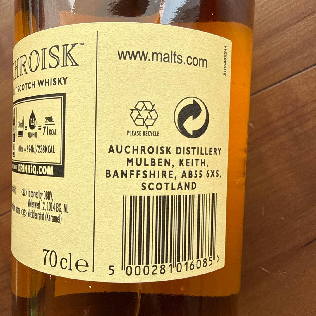 【新品未開封】オスロスク10年 Auchroiskスコッチウイスキー 700ml