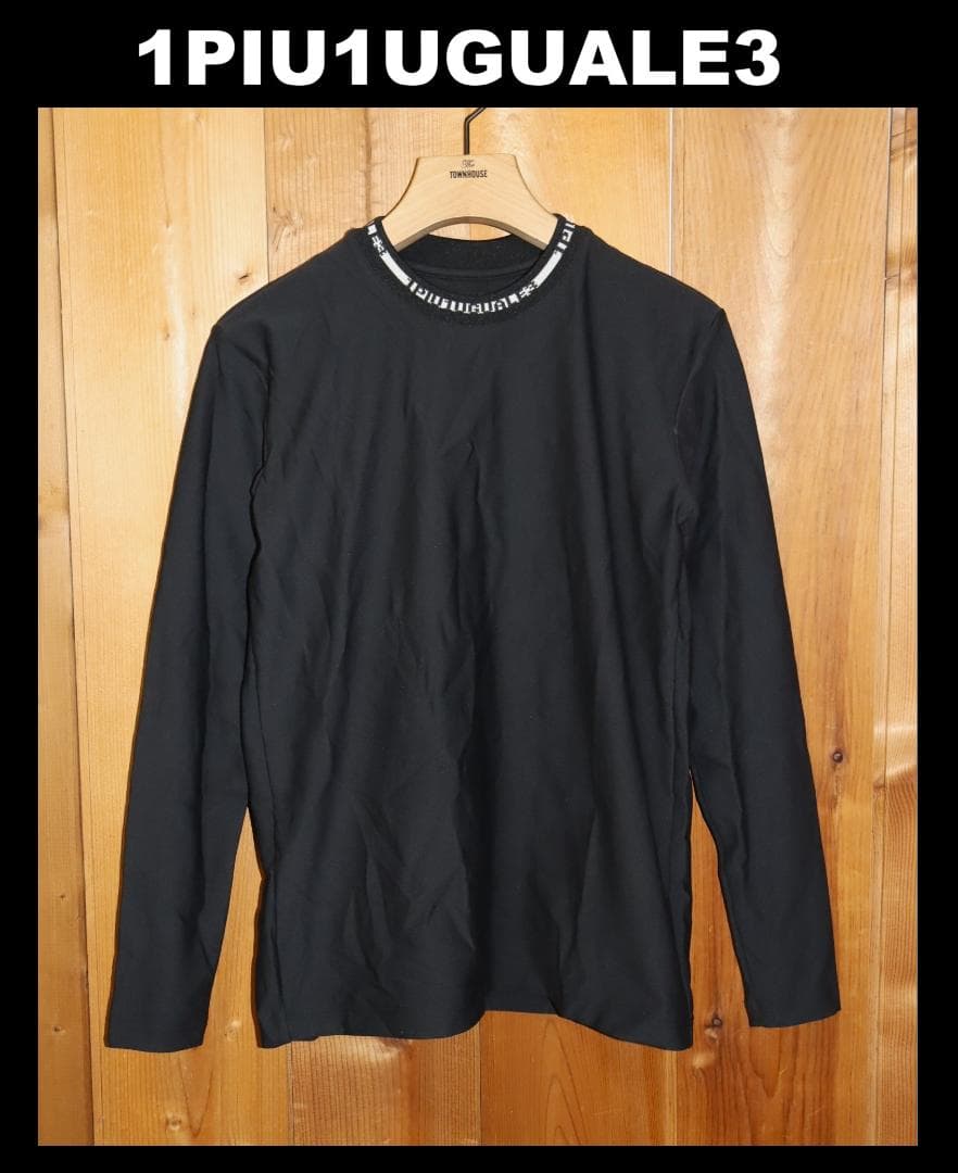 新品 1piu1uguale3 SPORT ロゴ ジャカード クルーシャツ ⅢⒽ