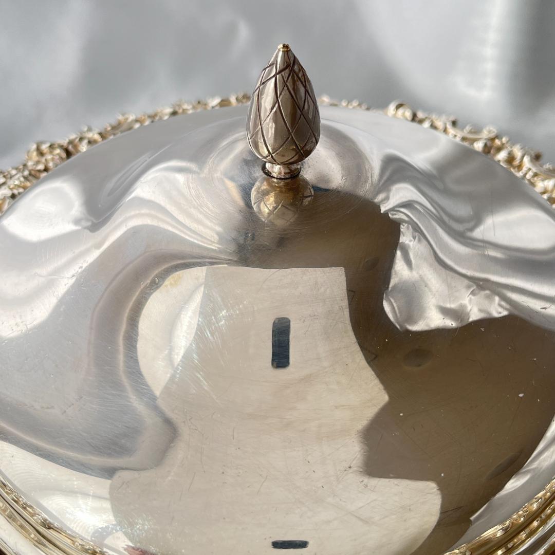 【英国】 ビクトリアンのマフィンディッシュ 【シルバープレート】