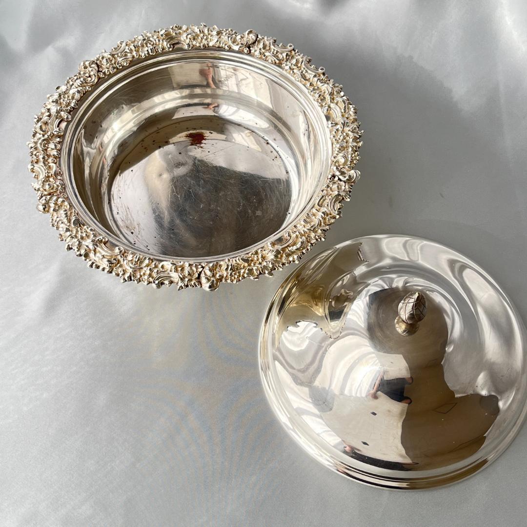 【英国】 ビクトリアンのマフィンディッシュ 【シルバープレート】