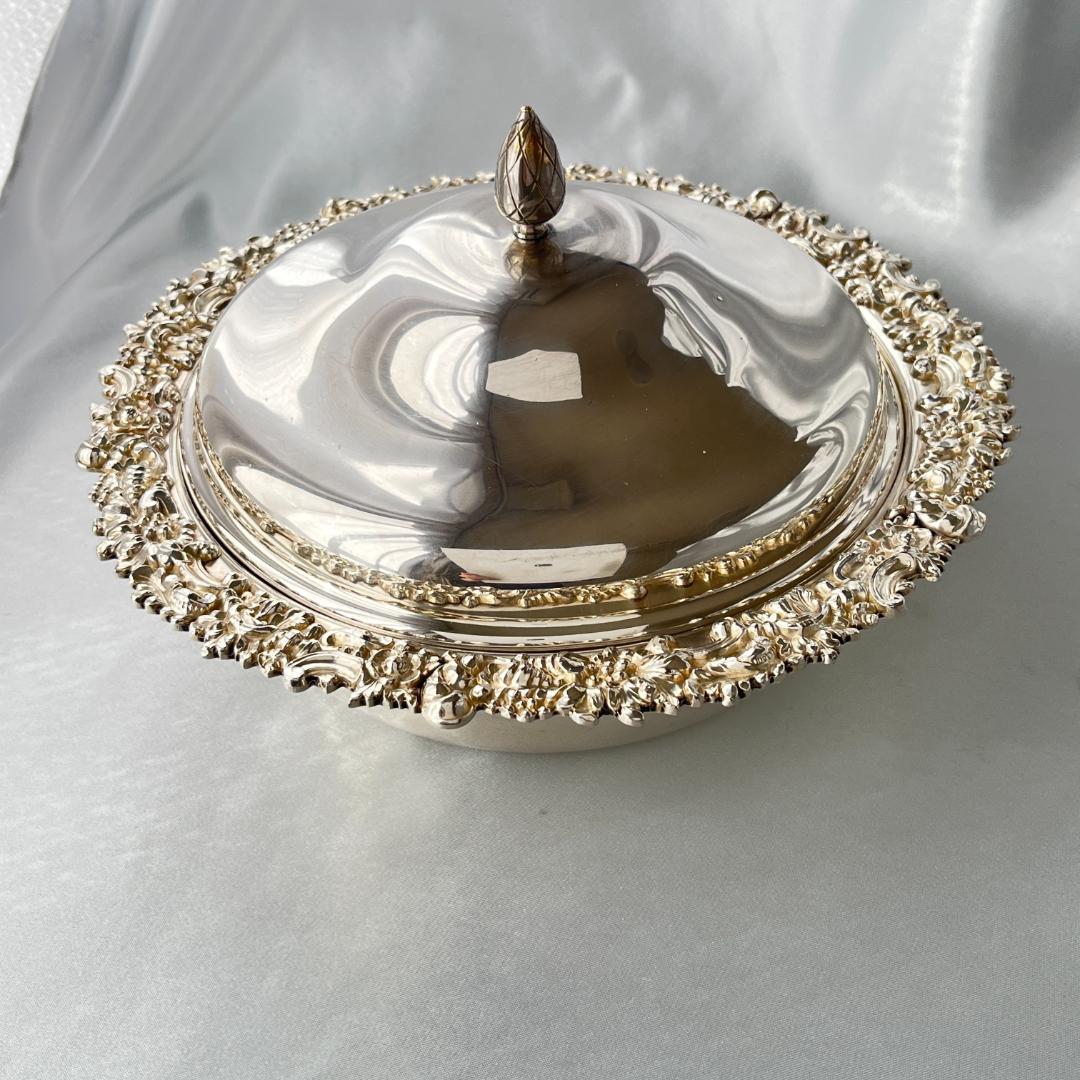 【英国】 ビクトリアンのマフィンディッシュ 【シルバープレート】