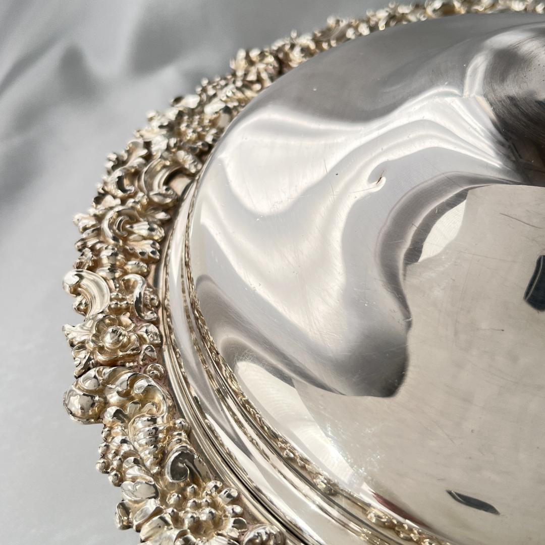 【英国】 ビクトリアンのマフィンディッシュ 【シルバープレート】