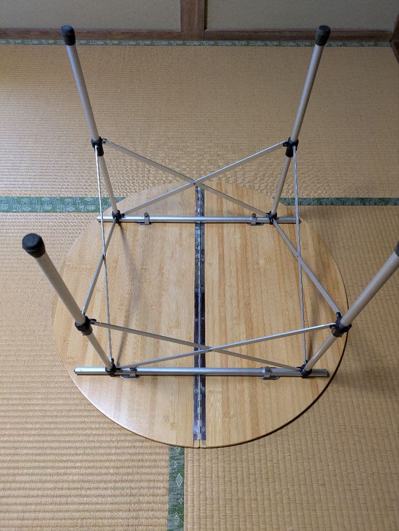 スノーピーク　ローテーブルラウンド 竹　LV-242 廃盤希少品 高さ調整可能