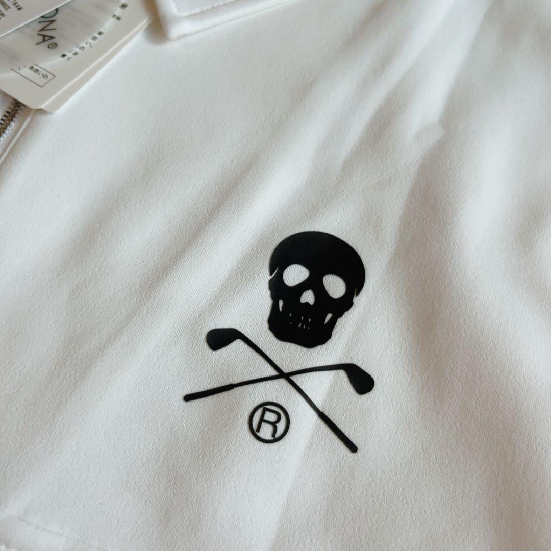 新品　3L 　XXL　2023　マークアンドロナ エスカレード ハーフジップ 白