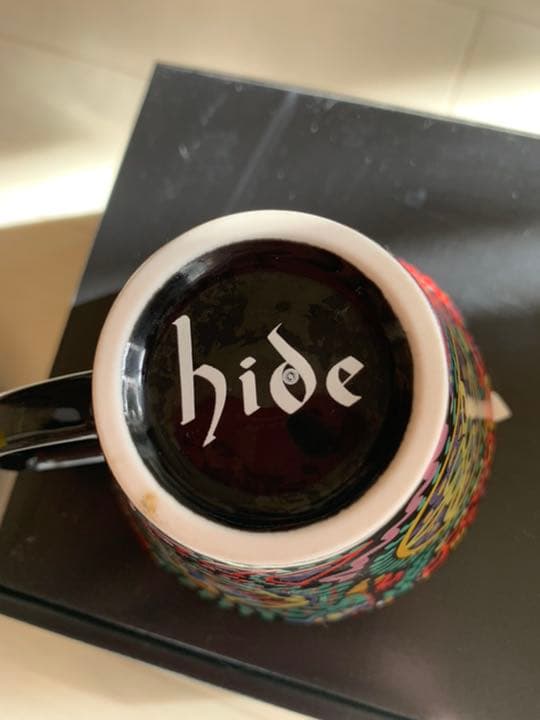 未使用！hide サイケ柄ホーロー＆カップset