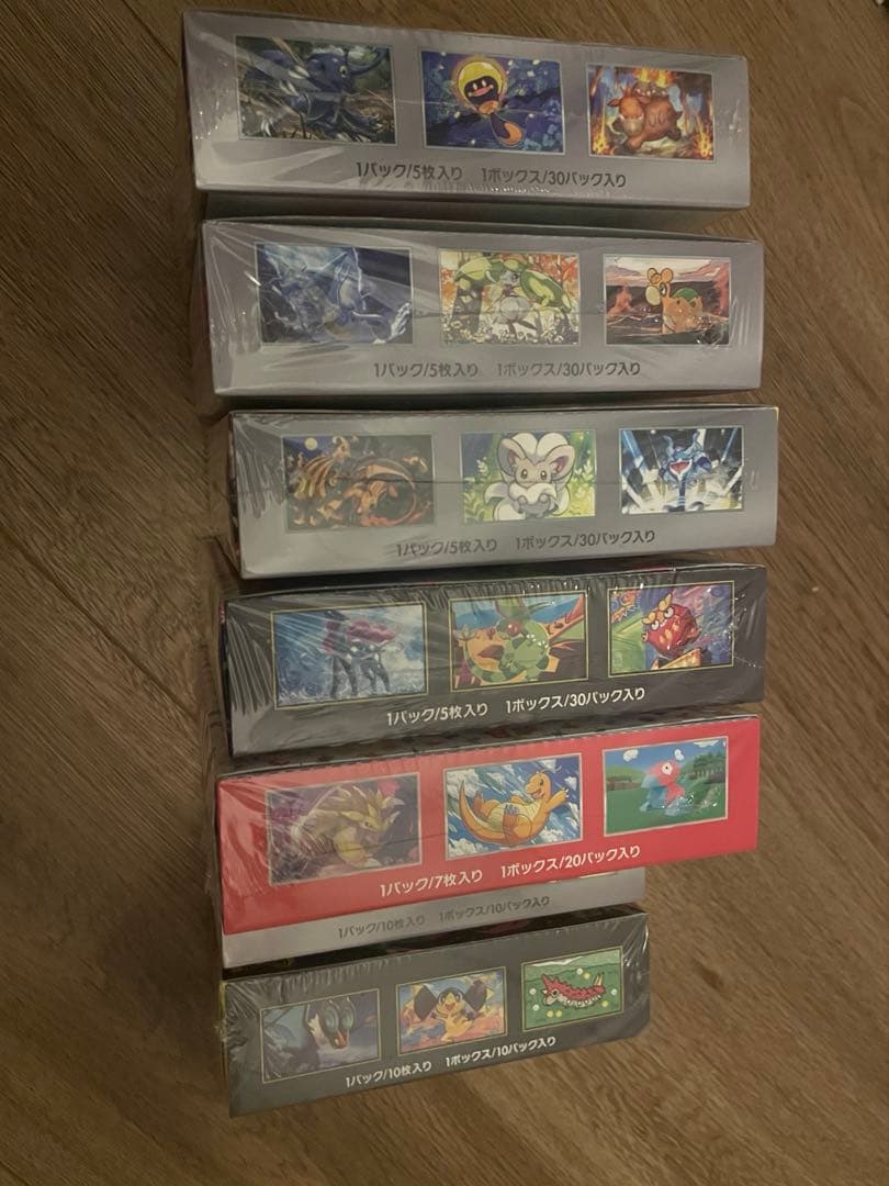 新品未開封　シュリンク付きpokemon ポケモンカードBOXまとめ売り7BOX