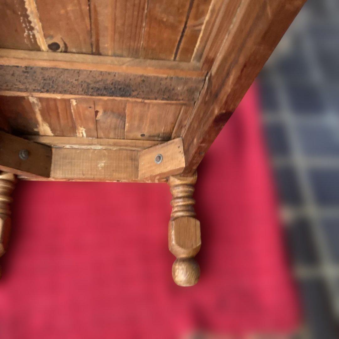 アンティーク　木製 小型　ナチュラルウッドの机